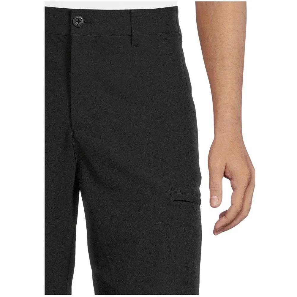 Birdie Bound-Big Men's-Cargo Golf Shorts-Inseam 9inch-Size‎ 42-Black